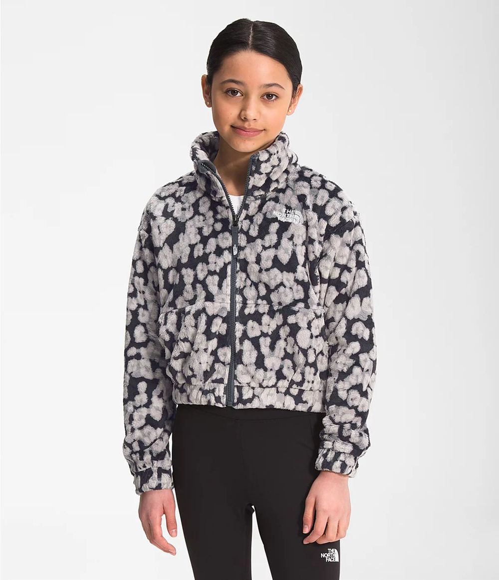 The North Face Printed Osolita Full Zip Jacke Mädchen - Grau CH-350YMFD